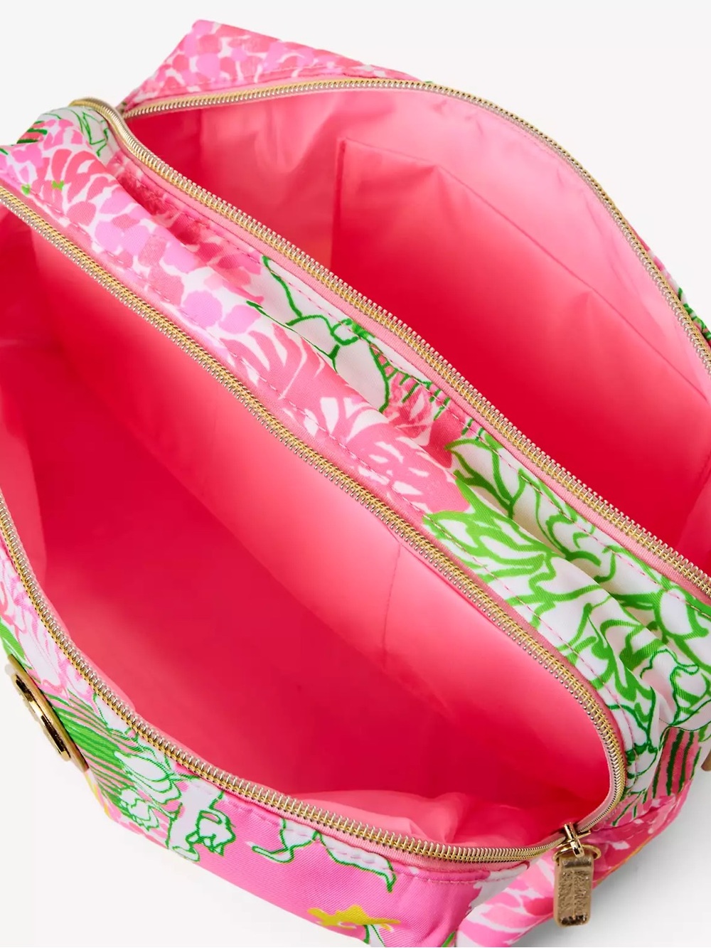 NWT Lilly Pulitzer Cosmetic Pouch in Resort White Mum Patch - Picture 3 of 7